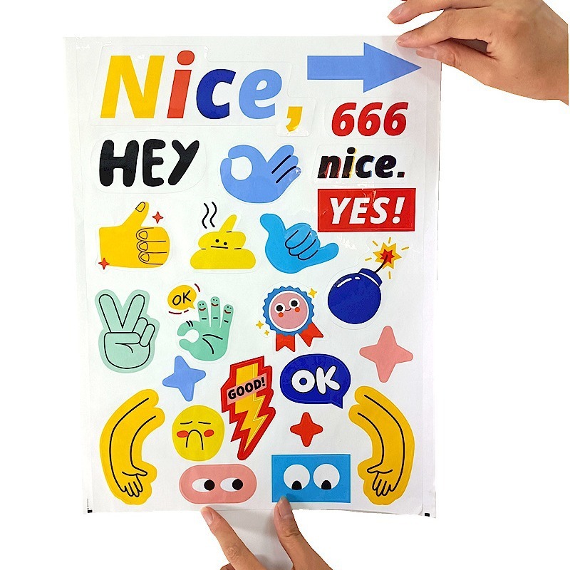 Hình dán yêu thích, hình dán hiện đại, nhãn dán mới, nhãn dán thẳng.