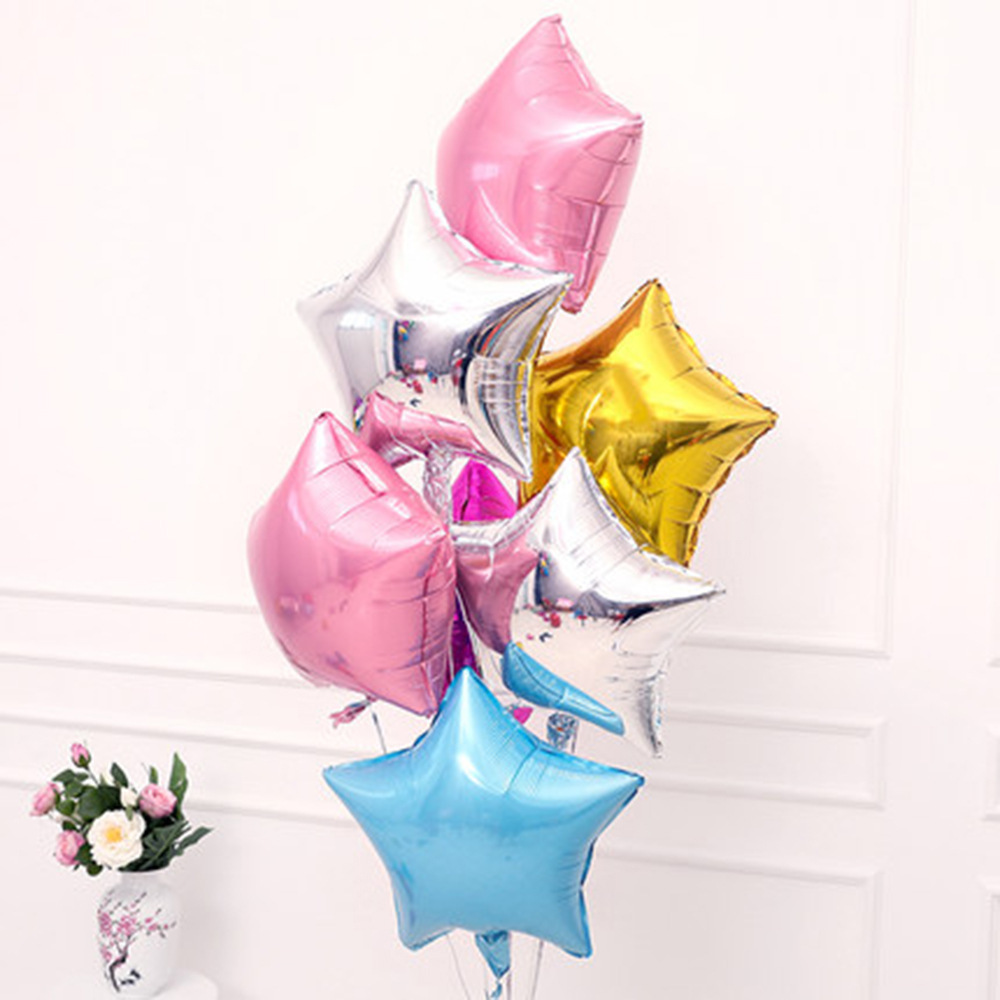 18-inch star single-coloured aluminum balloon party party.