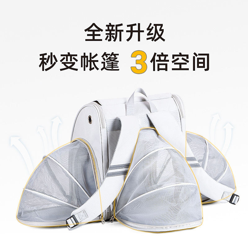 Những gói mèo có thể xếp lại được, nước rửa sạch phần vai cho chó, túi nuôi chống căng thẳng.