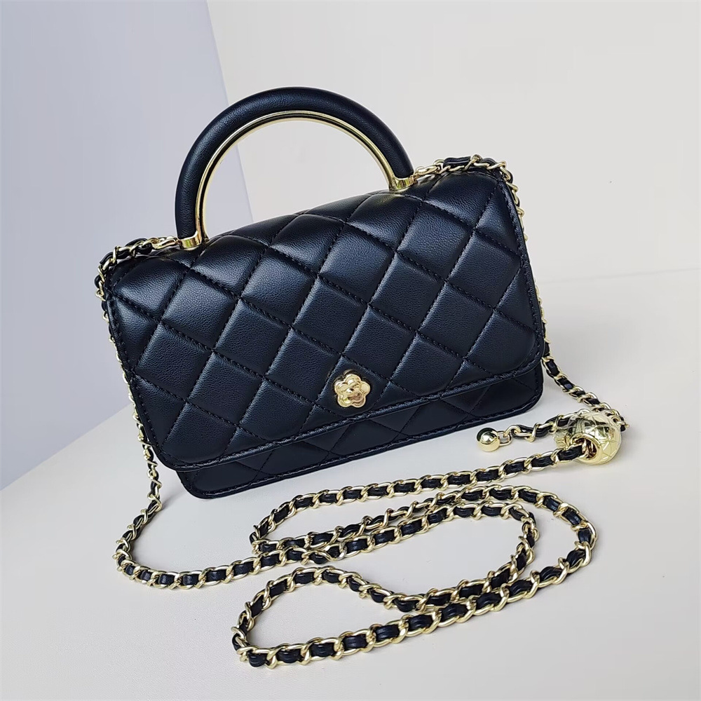 Little vanilla squirm bag, 2024 new chain bag, one-shouldered handbag.