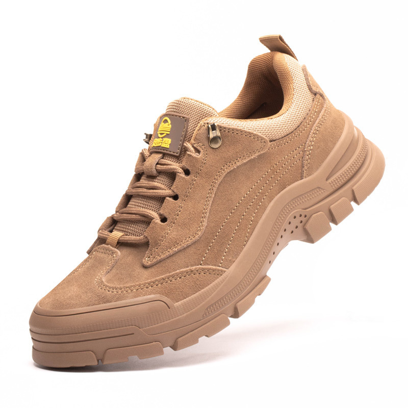 The new spring-and-fall steel-head man is light enough to grind through the air and punch through the work safety shoes.