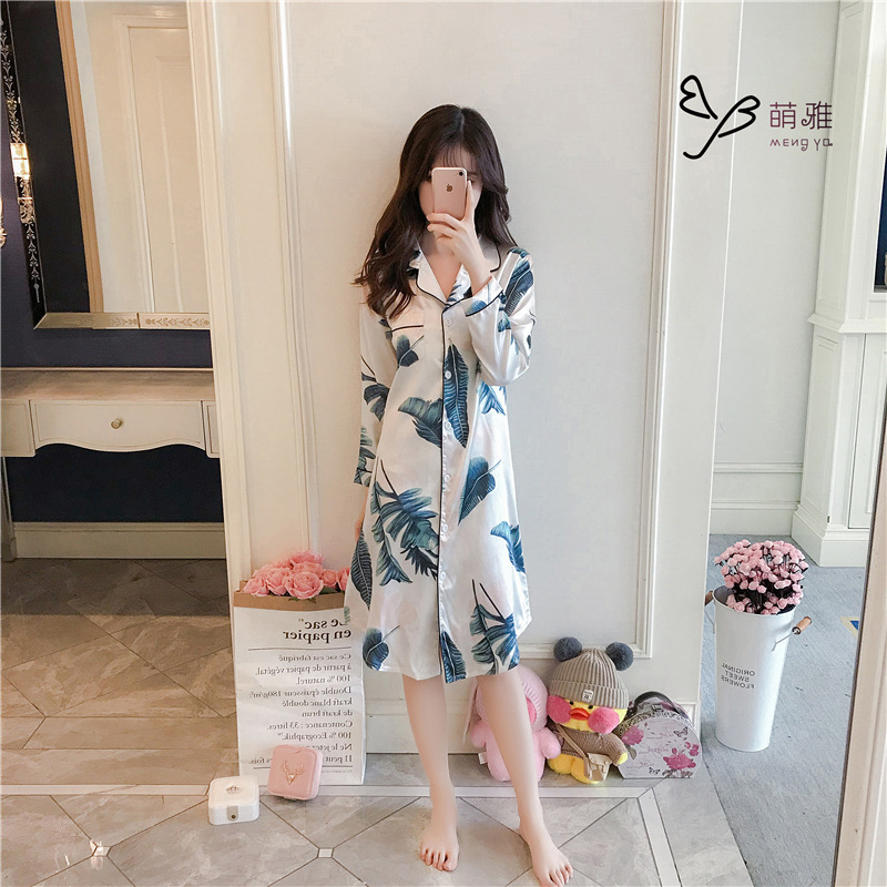 Một bộ đồ pyjama mới, một bộ đồ pyjama mới, một bộ đồ mới, một bộ lông dài, duyên dáng, kiểu Hàn Quốc.