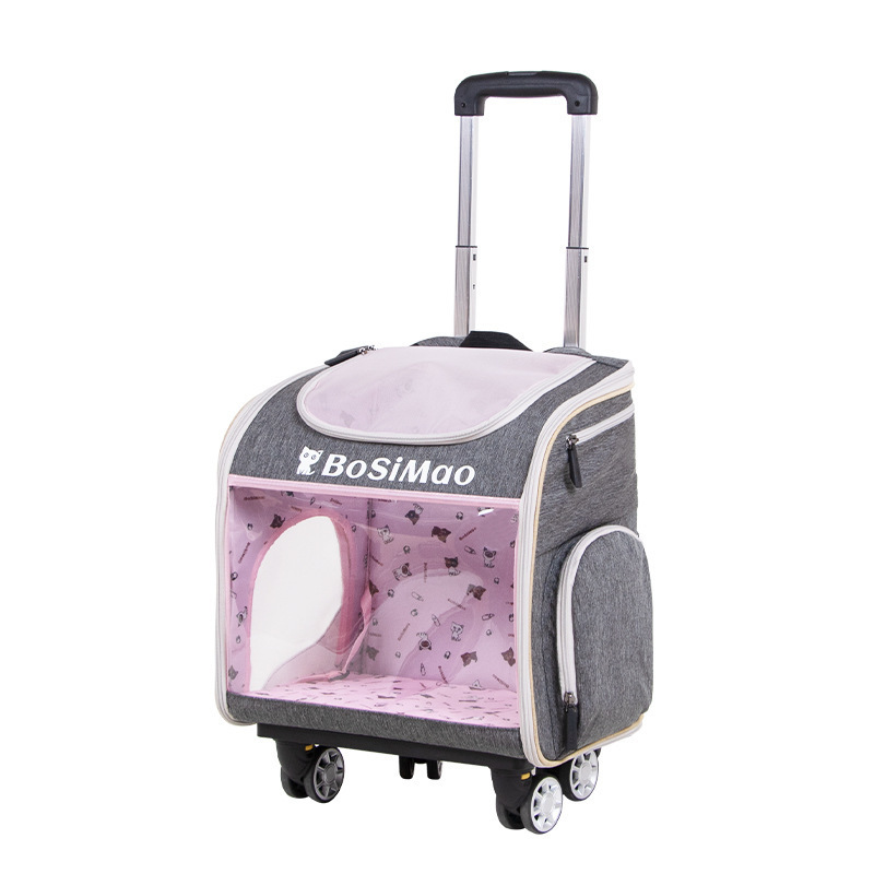 Summer air cat bag, pet pull box bag, carry a foldable car-car carrying pet shoulder backpack.