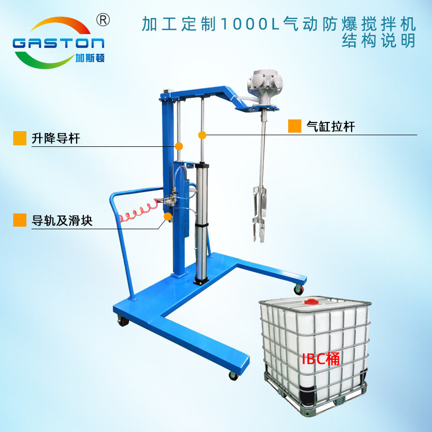 Process custom cart mobile gas lifts and drop-downs to squeeze dispersed mixers