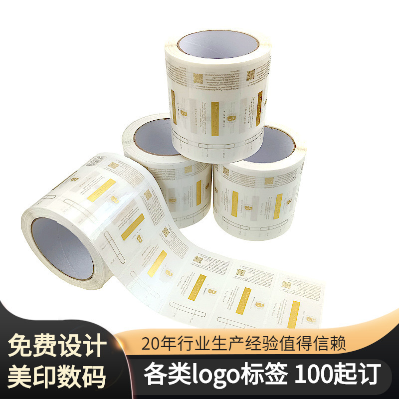 Trong suốt, các nhãn thẻ không khô, chống dính màu, dán nước.