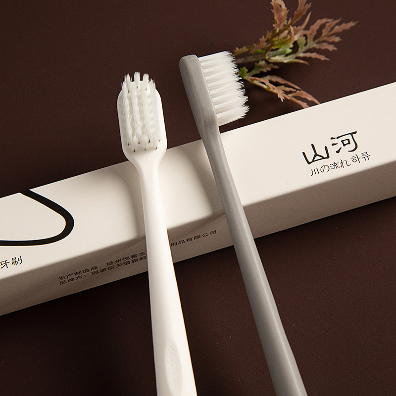 A one-time toothbrush with a soft toothpaste for the hairy people.