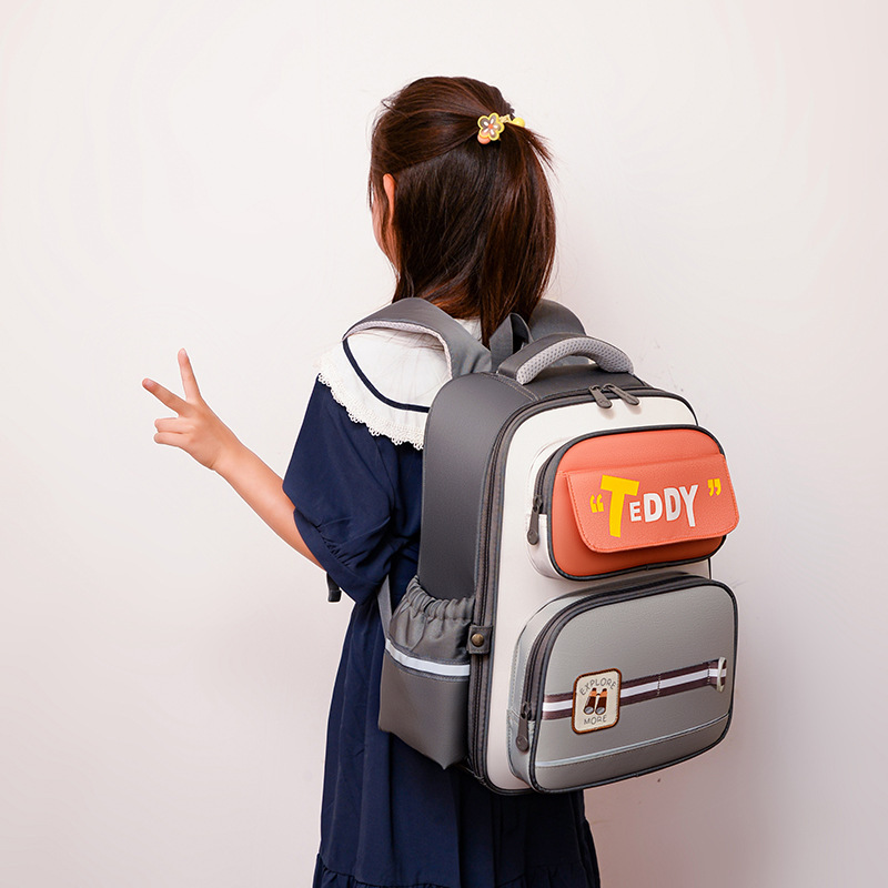 New school bags for pupils cross-border for children in grades 3 to 6 with reduced vertebrae and anti-reflective backpacks