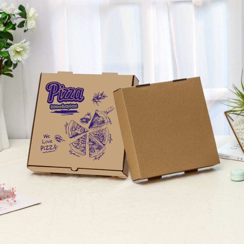 7 8 9 10 12 inch pizza box commercial one-time delivery pack of pizza box aluminium packaging box wholesale