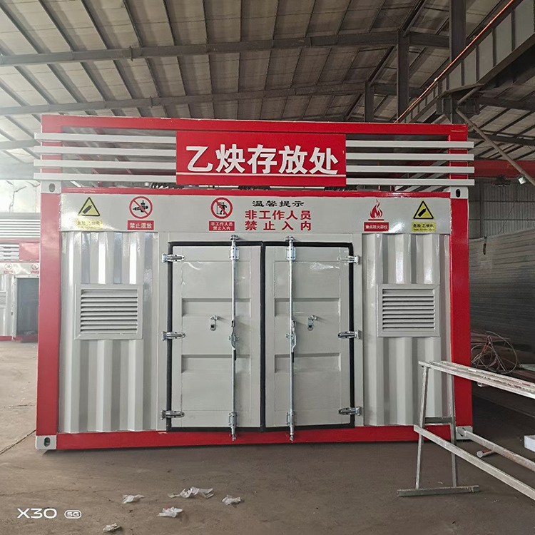 Direct storage of container steel for transport equipment, prefabricated warehouses for customized fire-fighting material rooms