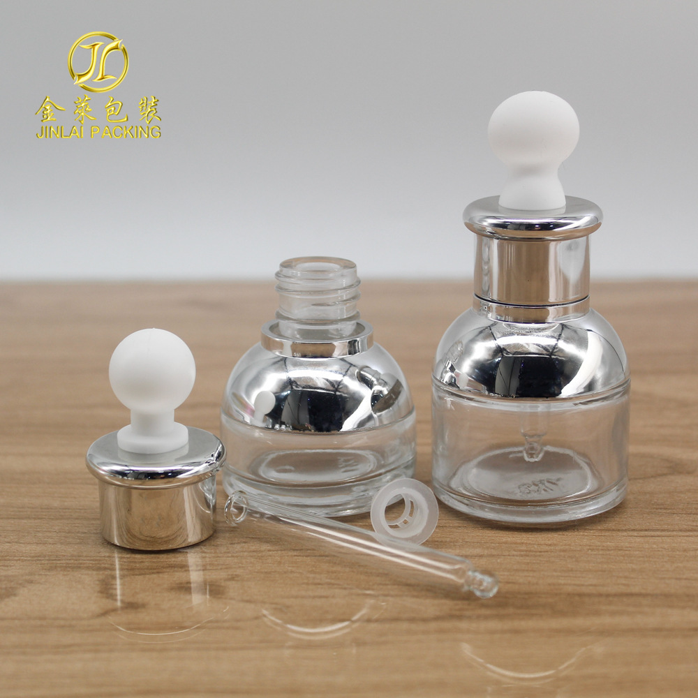 20ml transparent shoulder bottle, high-end 30ml liquid bottle, blended oil bottle, high-end cosmetics bag.