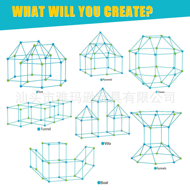 Trường học Amazonian về sự kết hợp giữa các tòa lâu đài, pháo đài ngoài trời, đồ chơi DIY.