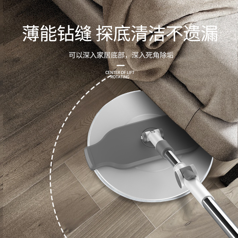 Những cột lau nhà xoay chung với một xô kéo