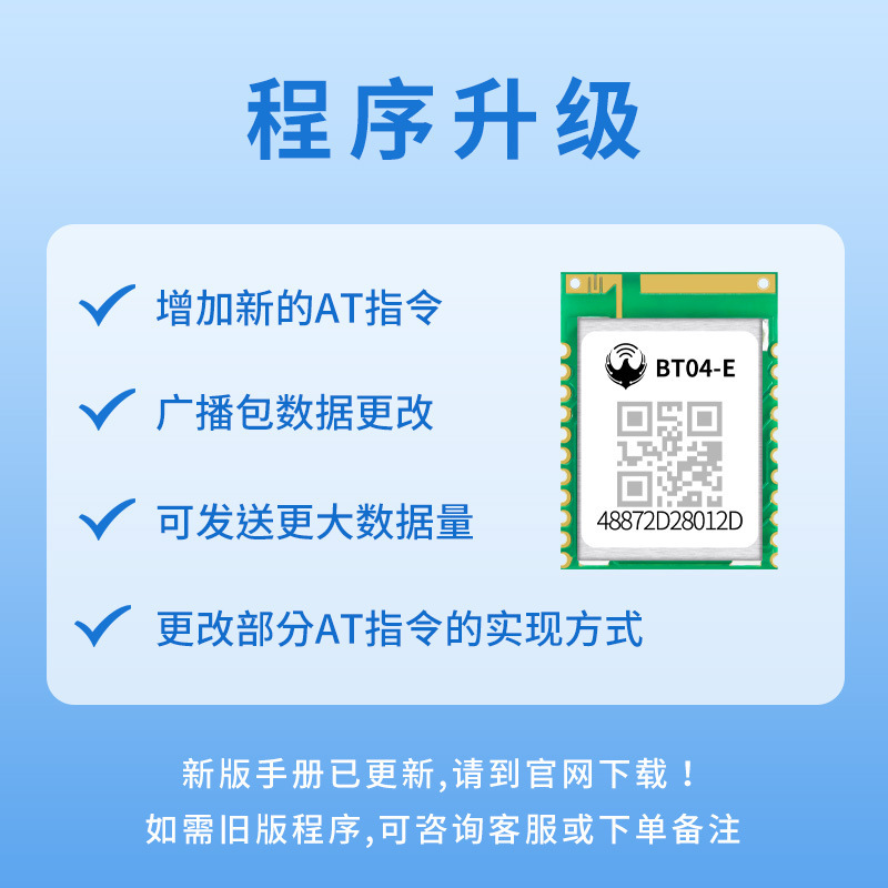 BT08-E Low-cost Small Size Wireless Port Passing Bluetooth Model Group SPP3.0+BLE4.2 Bluetooth Module