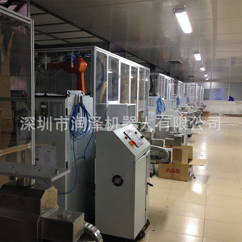 A robotic plastic metal application with a little bit of gel automated emulsion fiber-optic CO2 cutting off the Shenzhen All Automatic Plant