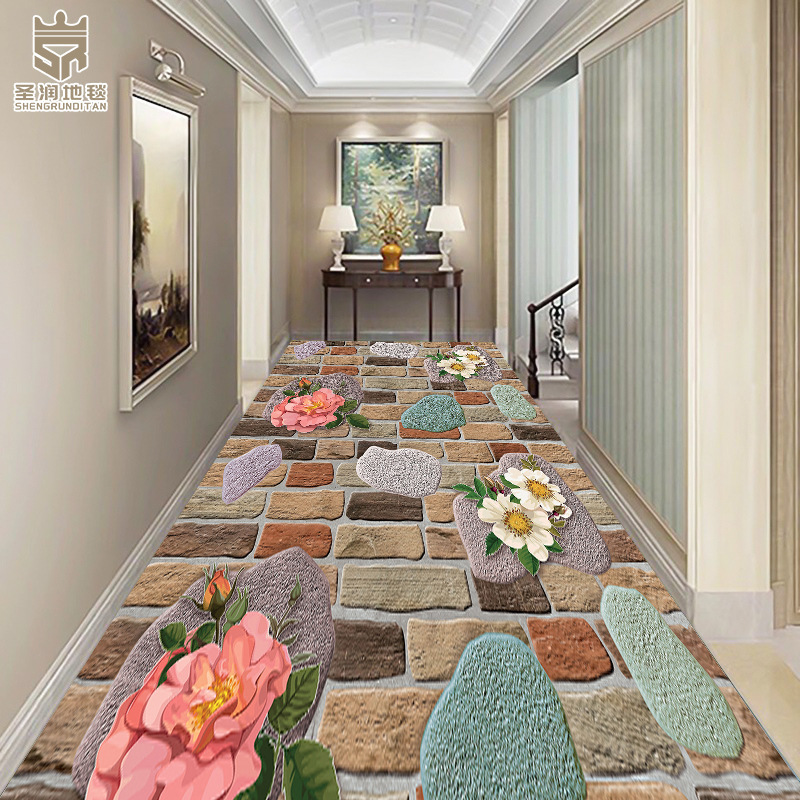 St. Mall 3D Master Map Hotel, modern, simple corridor point, plastic crystals and thick floors