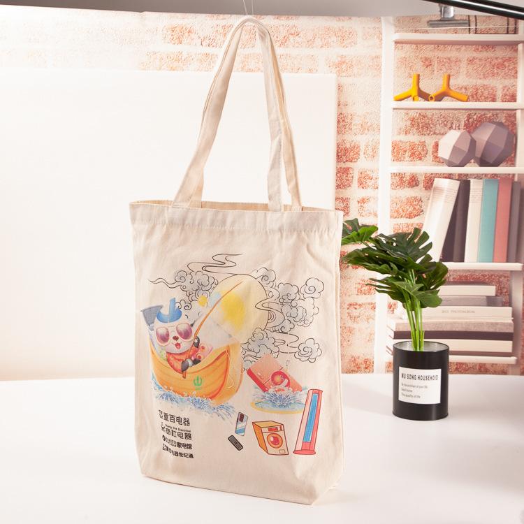 2023 Short air fashion canvas bags made of groceries for environmental shopping bags