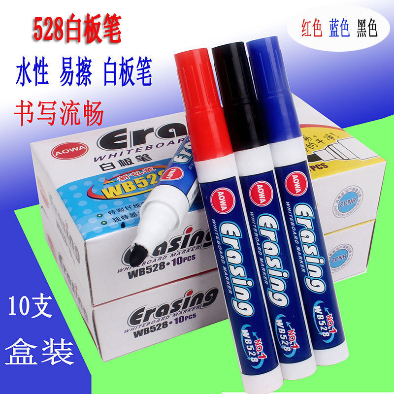 The European whiteboard pen red, blue, black water pens can be marked with the mark of a blackboard board.