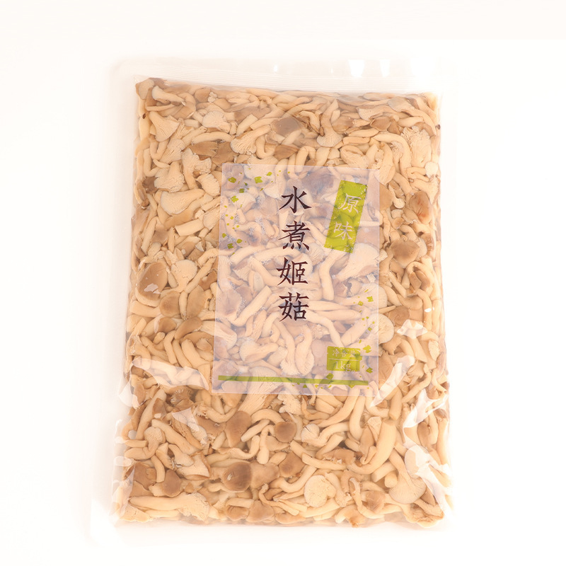 涼拌菜小蘑菇袋裝原料 清水平菇姬菇滑子菇鹽 醃製食用菌商用批發