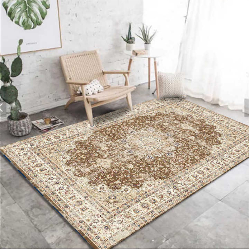 The cross-border Amazonian foreign-named windroom carpet, the northern rectangular crystal velvet carpet, can be washed with water.