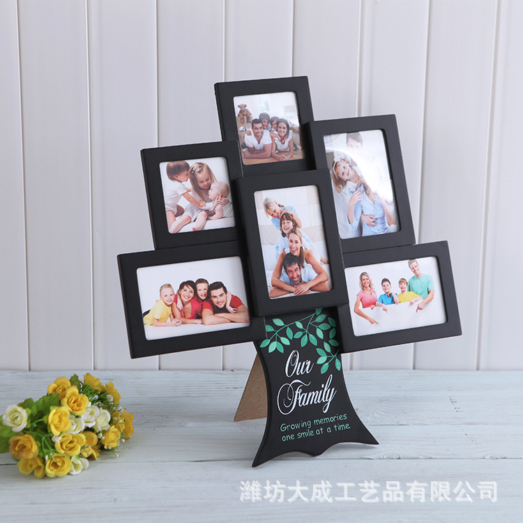 A simple tree frame creative wood density panel frame, a diverse combination of photo walls, a wholesale tree frame