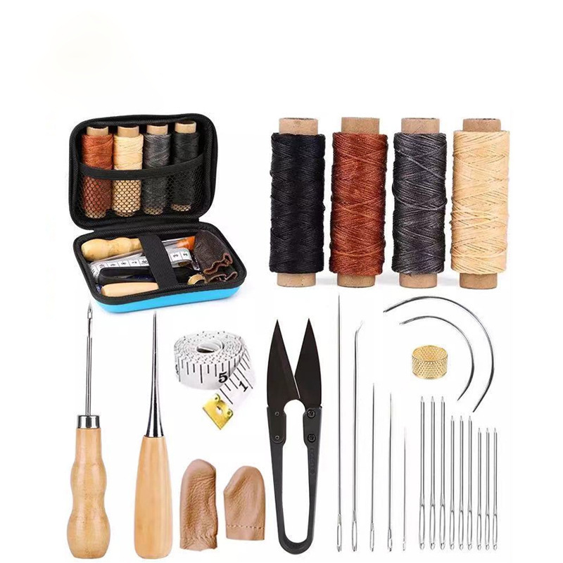 Cross-border needle pack 28Pcs hand-sew suit, hand-sewing tool leather kit for hand DIY leather