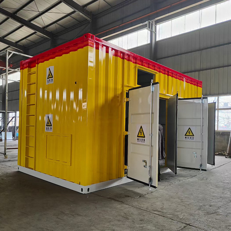 Customized prefabricated warehouses for the storage of specialized fire equipment in steel-structured containers