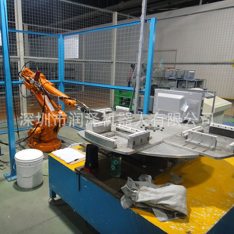 A robotic plastic metal application with a little bit of gel automated emulsion fiber-optic CO2 cutting off the Shenzhen All Automatic Plant