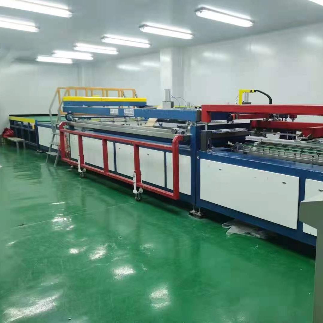 Solid materials such as glass metal sheeting for fully automatic glass printing machines in the glass decorating wall of cars