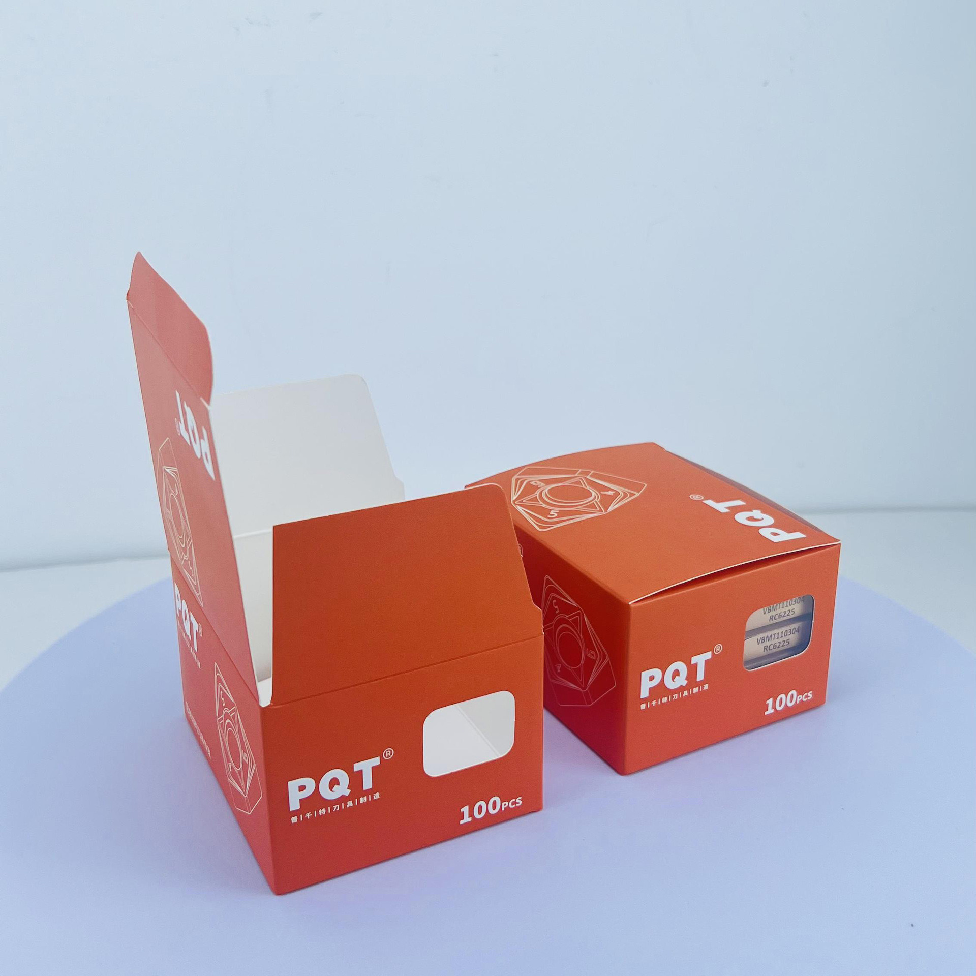 Low-cost wholesale-replaced orange wrapper, hardware-packaging paint box printing varnish box producers