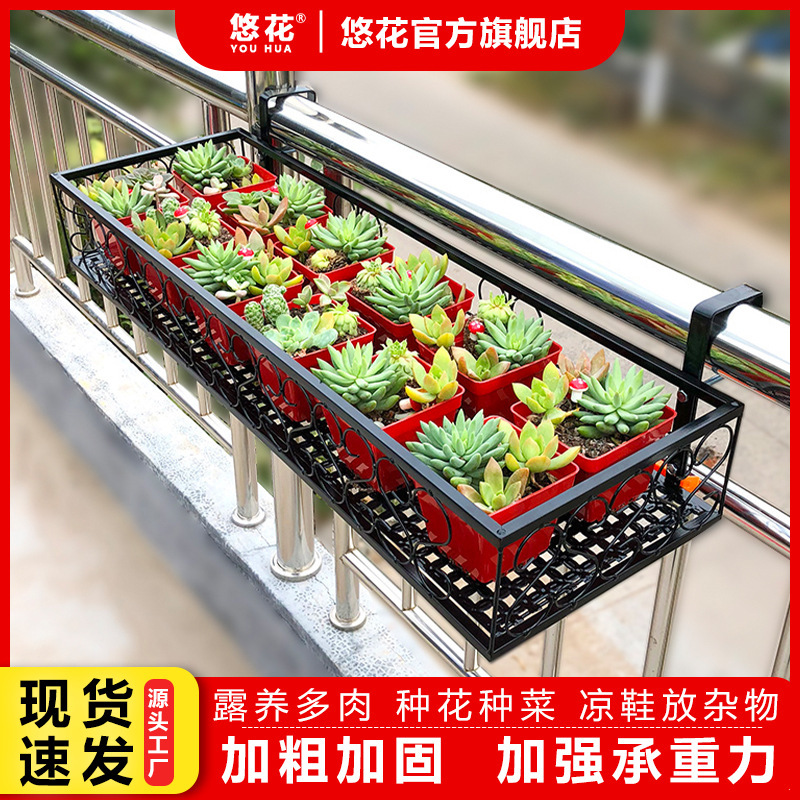 Một ô cửa sổ gắn tường với hàng rào thực vật