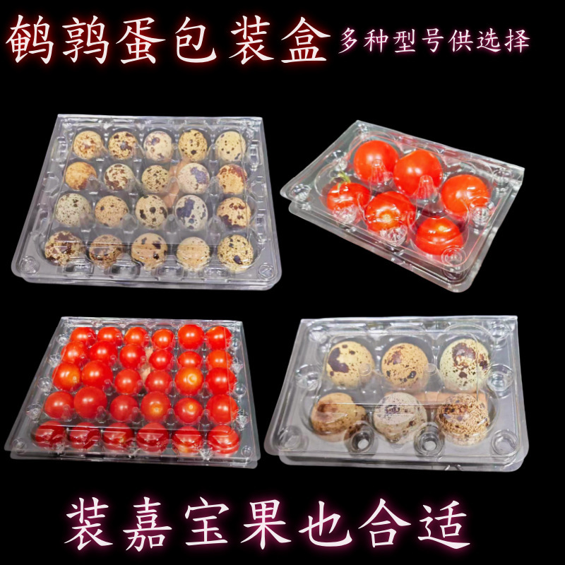 鹌鹑蛋包装盒透明吸塑PET塑料蛋托嘉宝果包装盒厂家批发