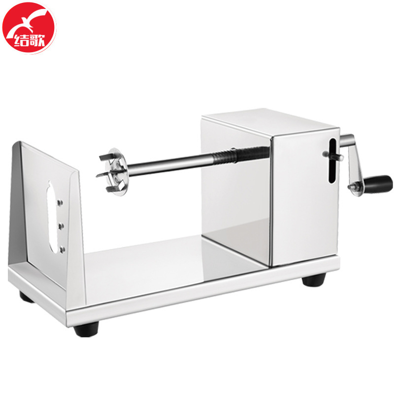 The stainless steel handcracker, multi-purpose potato slicer, spin the chips, food equipment.