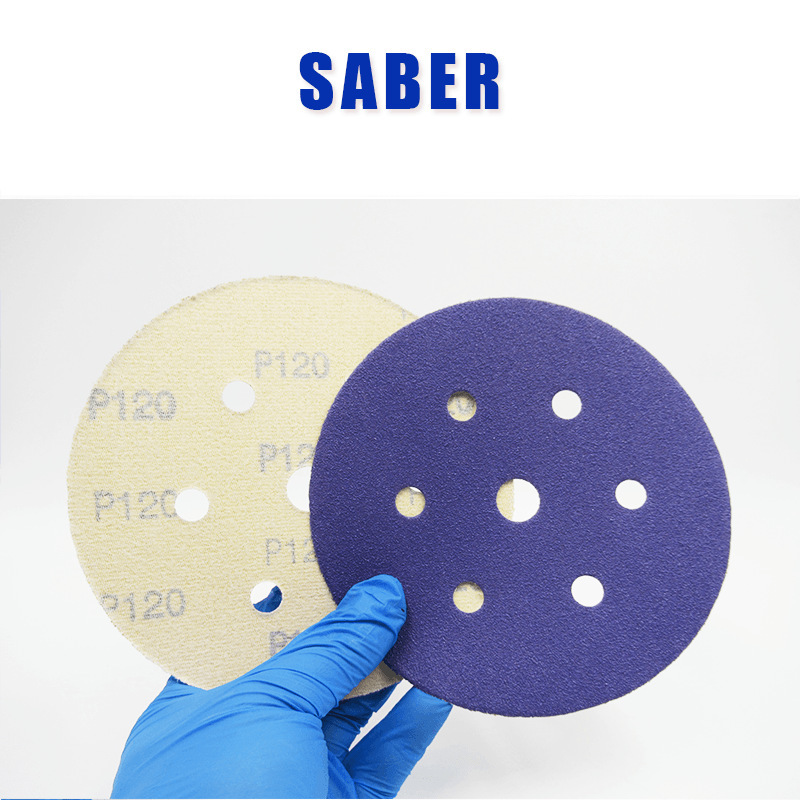 Six inches of paper-based purple sand, ceramic grinding, purple dry sand grinding paper, 150 millimeters of concussion-resistant dust cutting.