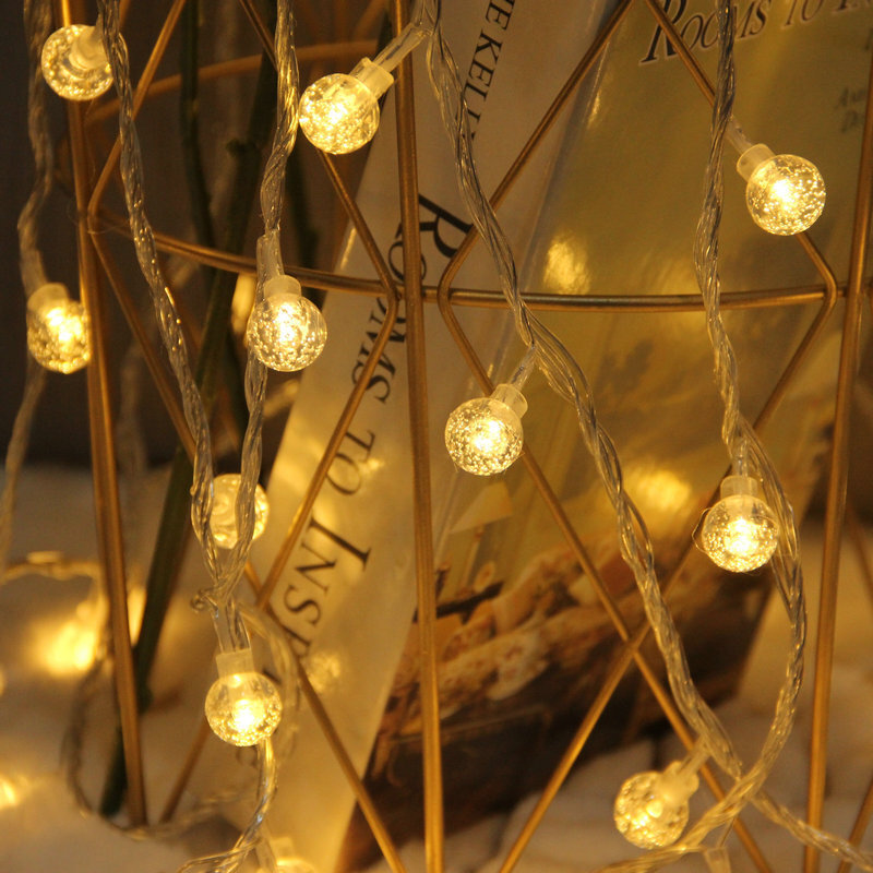 LED ball lights, bubble balls, stars outside, Christmas lights full of starboard wedding birthday decoration lights.