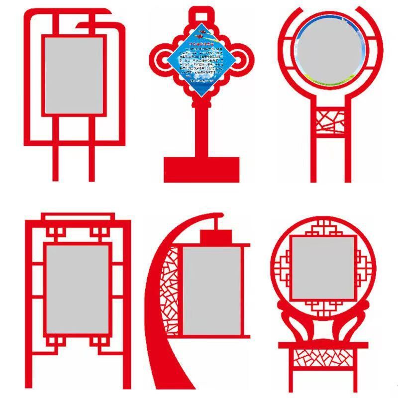 户外不锈钢宣传栏铁艺公示栏校园公告栏广告牌展示架挂墙厂家直销