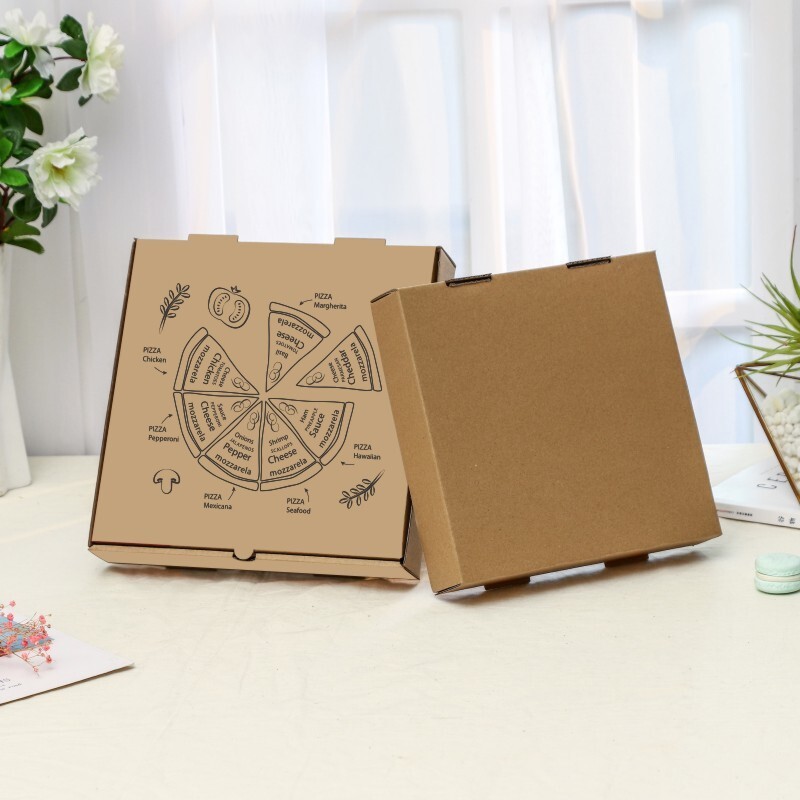 Pizza box 7, 9, 10, 12 inch of one-time home-made pizza-packaging paper box wholesaler