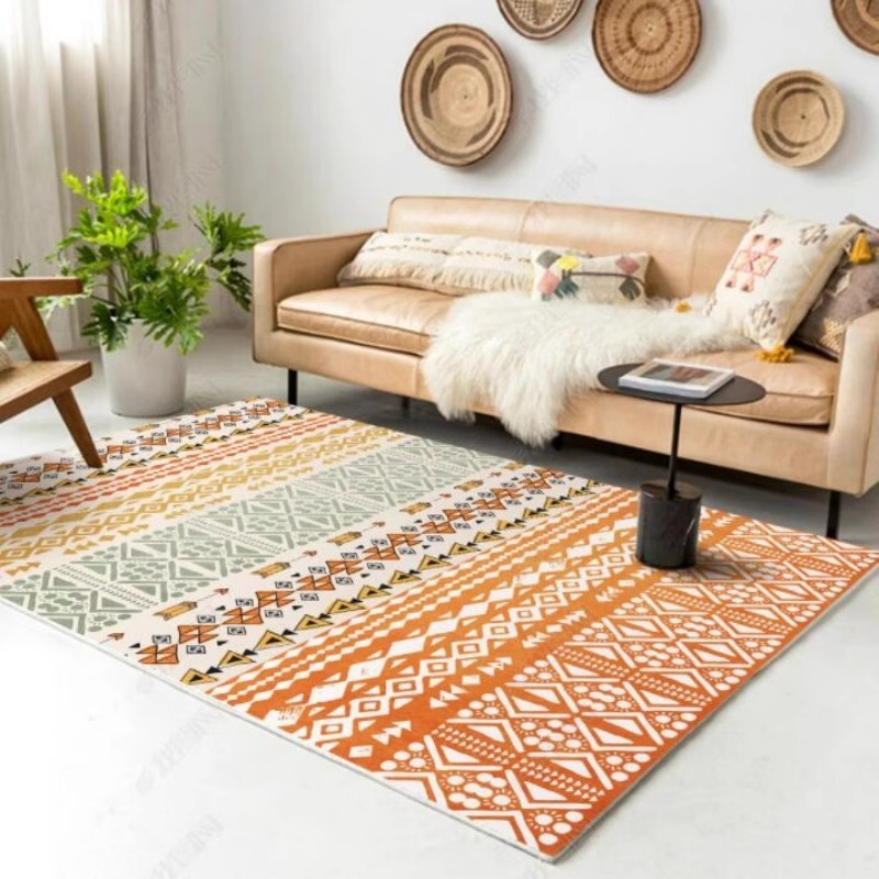 Modernly simple, Moroccan carpets are distributed with a thick imitation of the tea and blanket floors of the courtesan.