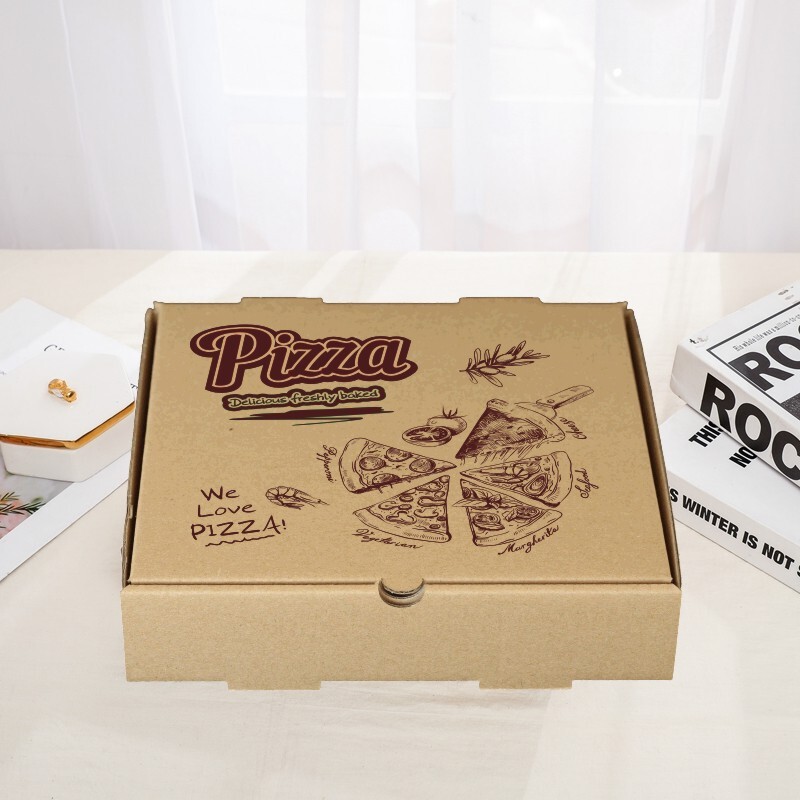 7 8 9 10 12 inch pizza box commercial one-time delivery pack of pizza box aluminium packaging box wholesale