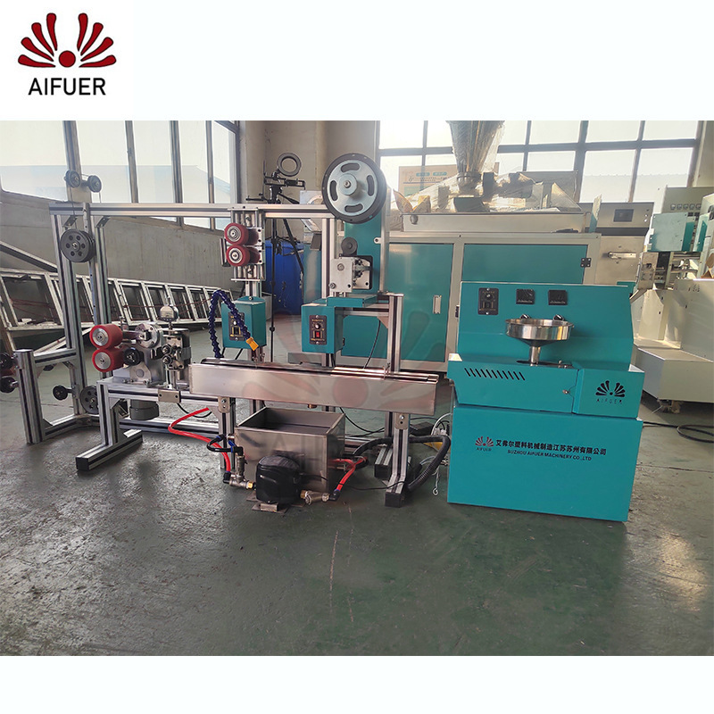 Processing custom-made extruder equipment.