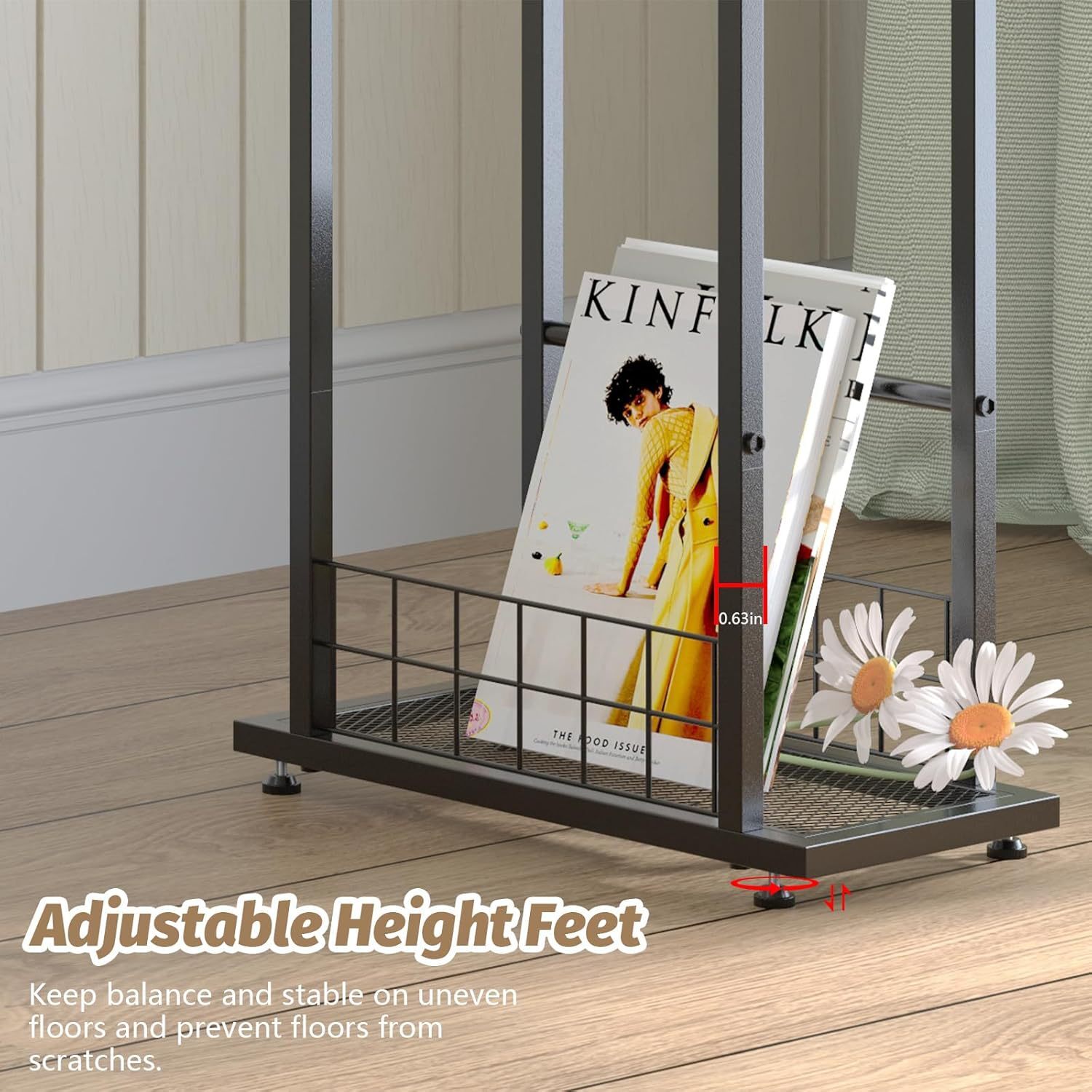 Processing of multi-purpose nightstands for bedside cabinets with small items at tables on the edge of the living room couch