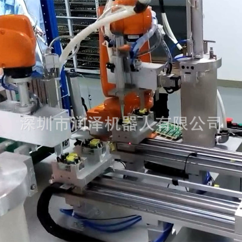 A robotic plastic metal application with a little bit of gel automated emulsion fiber-optic CO2 cutting off the Shenzhen All Automatic Plant