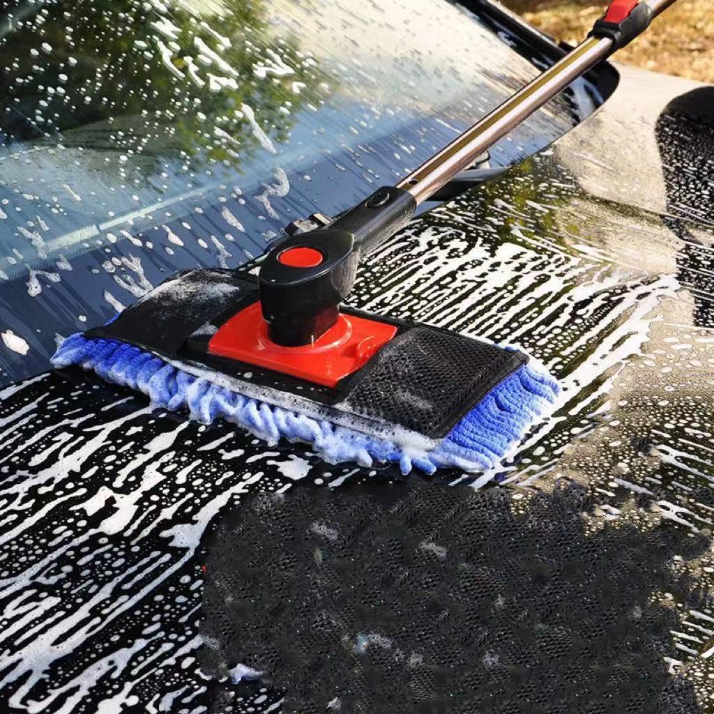 Car wash doesn't leave a brush and a car doesn't hurt.
