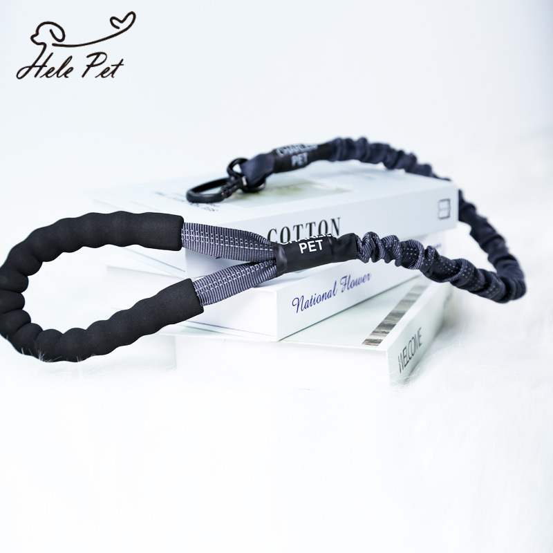 Con chó toàn thời gian kéo theo nylon phản xạ dây chuyền chó, dây thừng chống nổ lớn qua biên giới.