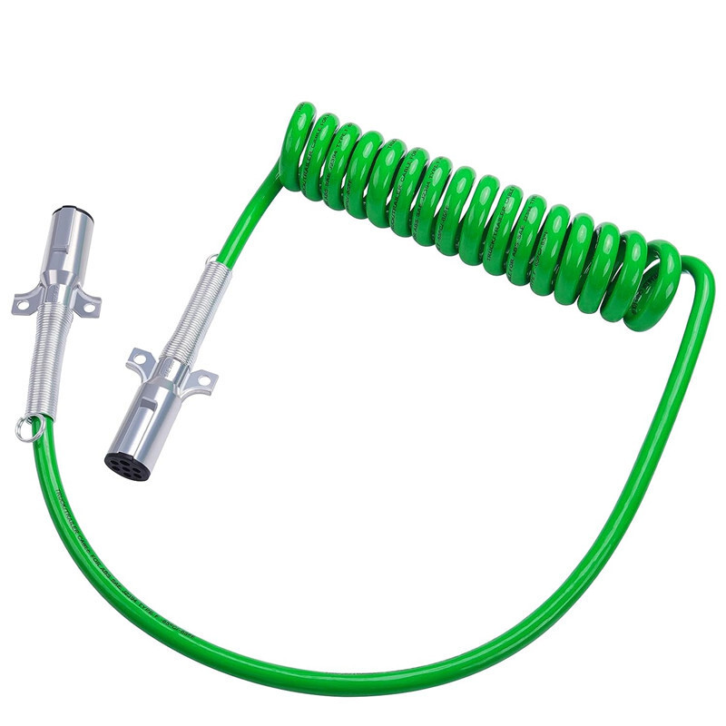 15FT 7chip dòng xe lưu động ABS kết nối, xe kéo PU màu xanh lá cây đường xuân 7 xip