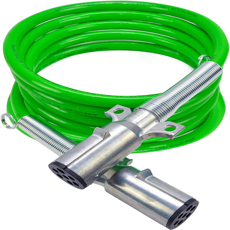 15FT 7chip dòng xe lưu động ABS kết nối, xe kéo PU màu xanh lá cây đường xuân 7 xip