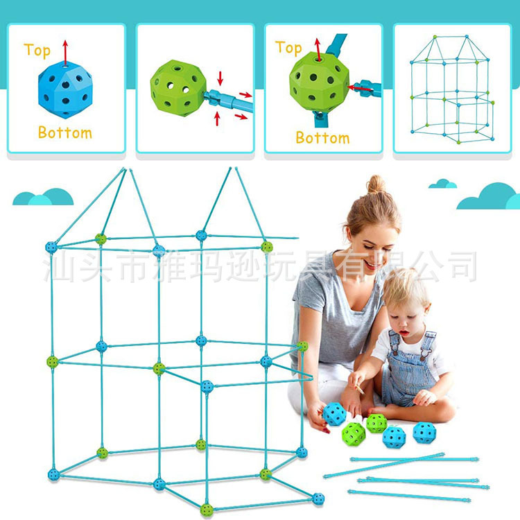 Trường học Amazonian về sự kết hợp giữa các tòa lâu đài, pháo đài ngoài trời, đồ chơi DIY.