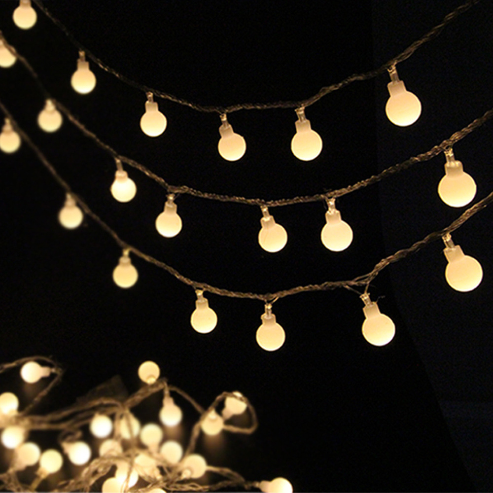 LED ball lights, bubble balls, stars outside, Christmas lights full of starboard wedding birthday decoration lights.