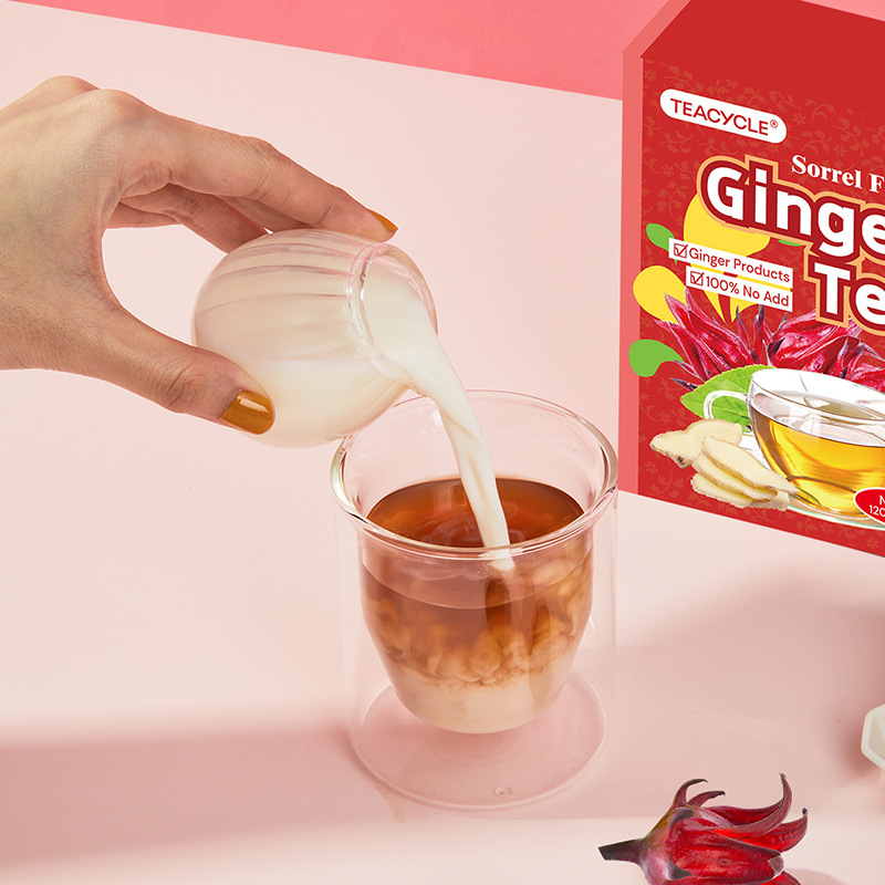 加工定製洛神花薑茶gingertea廠家代加工貼牌沖泡紅糖薑茶oem