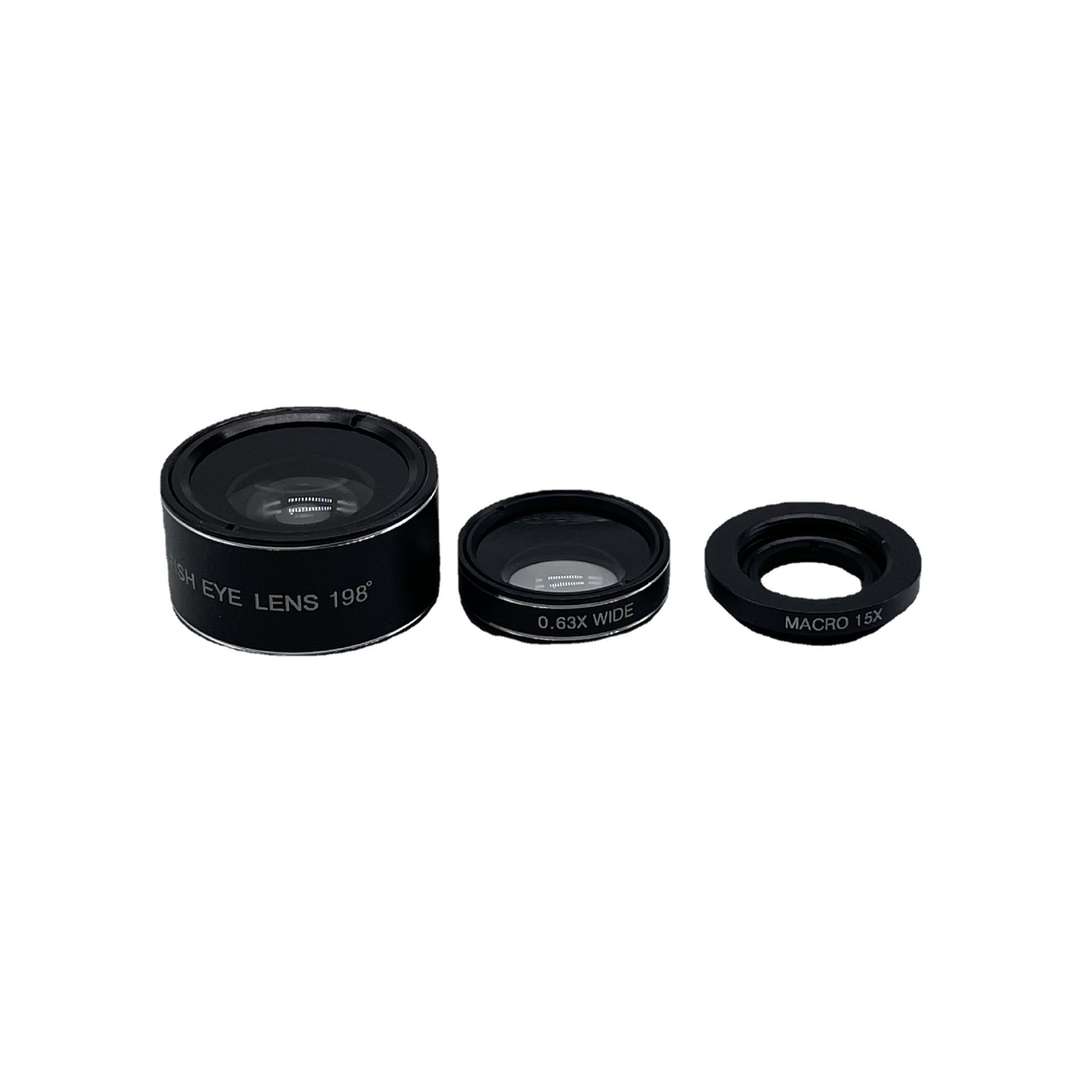 198 mắt cá + 0.63 góc rộng + cực nhỏ, 3 ống kính di động, 198 3 lần.