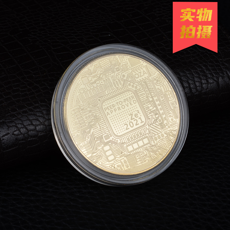 2021 bộ sưu tập mới, đồng xu bằng kim loại ảo, bitcoin, huân chương.